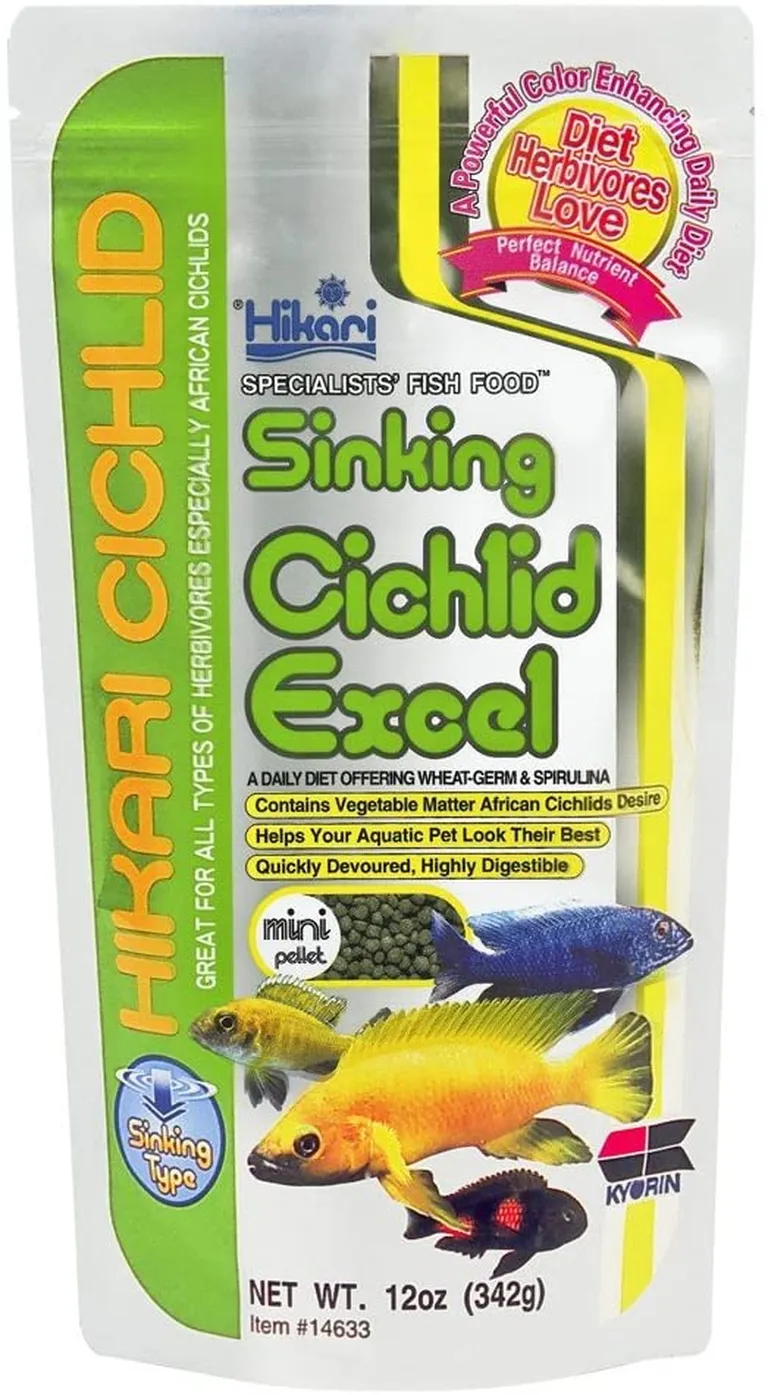 Hikari Cichlid Excel Sinking Fish Food - Mini Pellet Photo 1