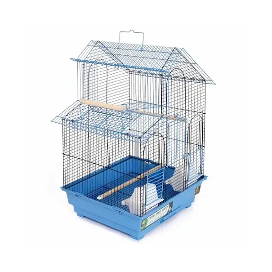 House Style Bird Cage - Blue Photo 1