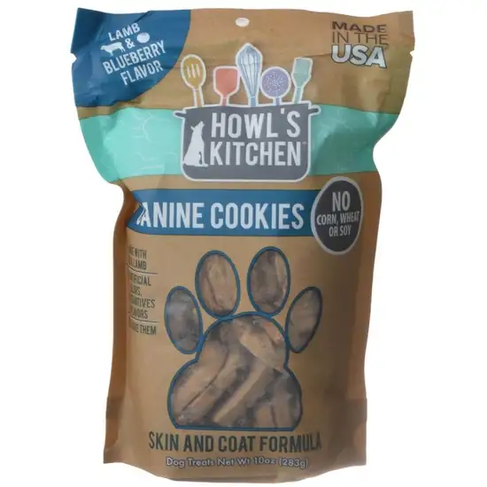 Howl's Kitchen Canine Cookies Skin & Coat Formula - Lamb & Blueberry Flavor Photo 1