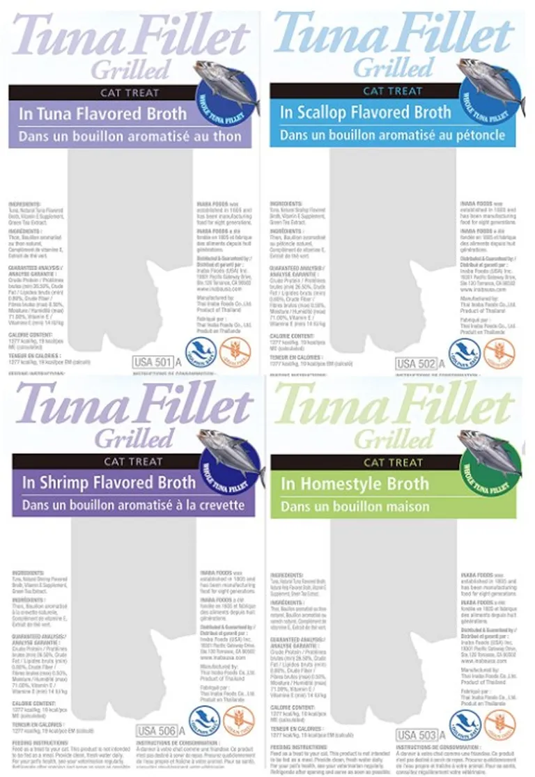 Inaba Tuna Fillet Cat Treat Whole Tuna Fillet Variety Pack Photo 2