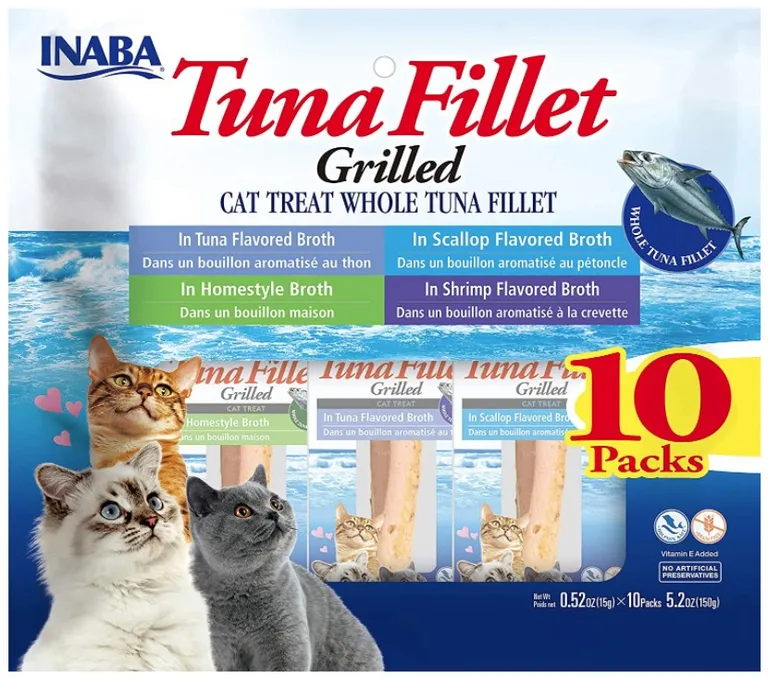Inaba Tuna Fillet Cat Treat Whole Tuna Fillet Variety Pack Photo 1