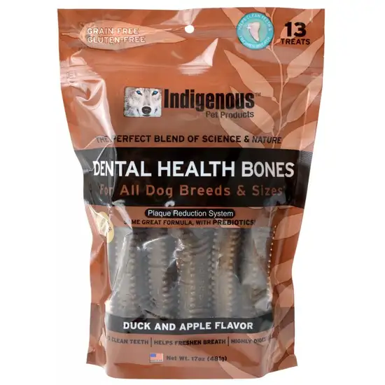 Indigenous Dental Health Bones - Duck & Apple Flavor Photo 1