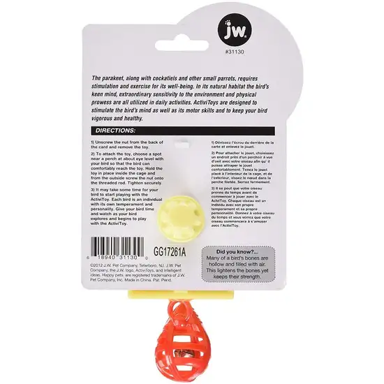 JW Insight Punching Bag Plastic Bird Toy Photo 2