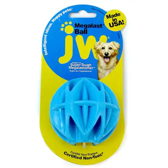 JW Pet Megalast Rubber Dog Toy - Ball Photo 1