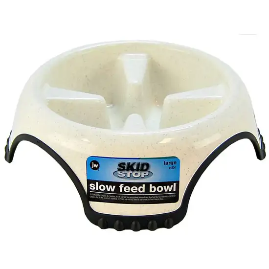 JW Pet Skid Stop Slow Feed Bowl Photo 1