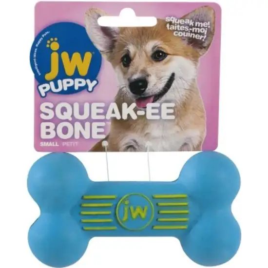 JW Pet Squeak-ee Bone Puppy Toy Photo 1