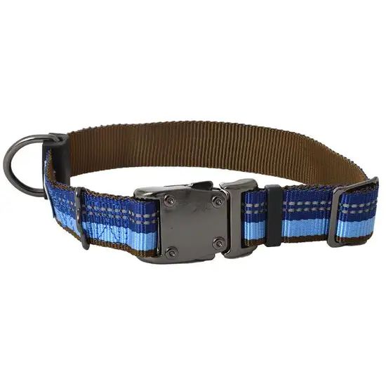 K9 Explorer Sapphire Reflective Adjustable Dog Collar Photo 1