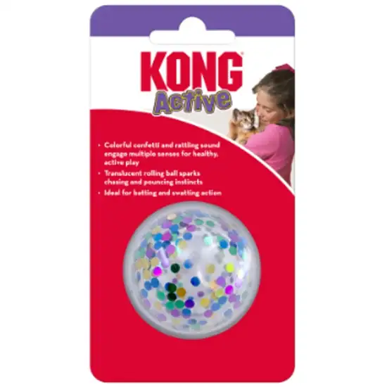 KONG Active Confetti Ball Cat Toy Photo 1