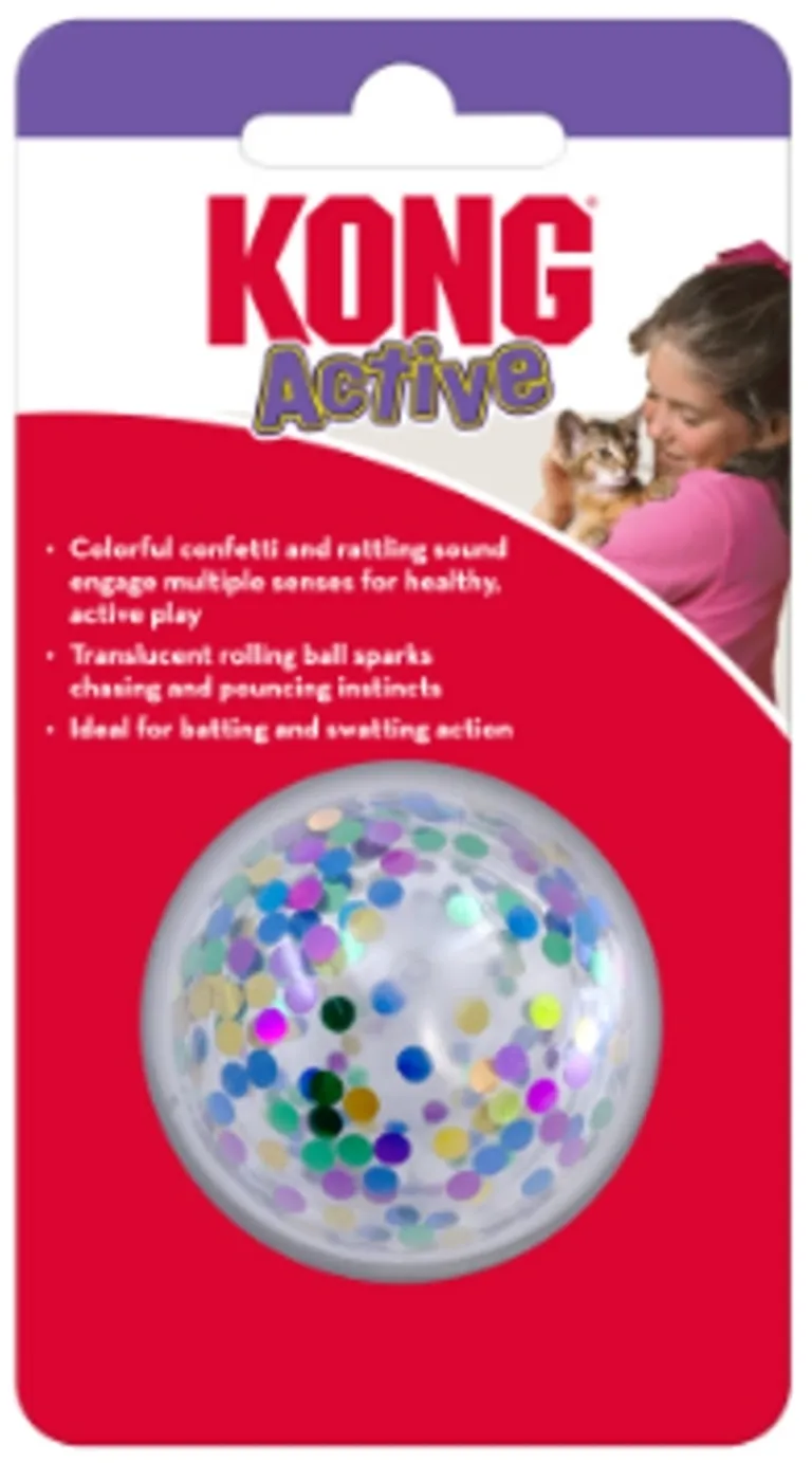 KONG Active Confetti Ball Cat Toy Photo 1