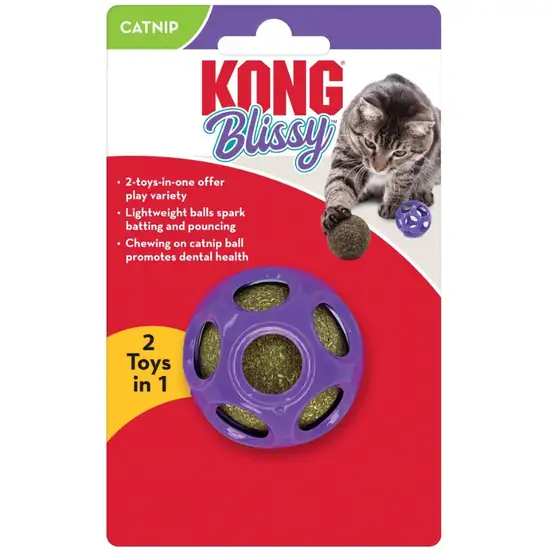 KONG Blissy Moon Catnip Ball Toy for Cats Photo 1