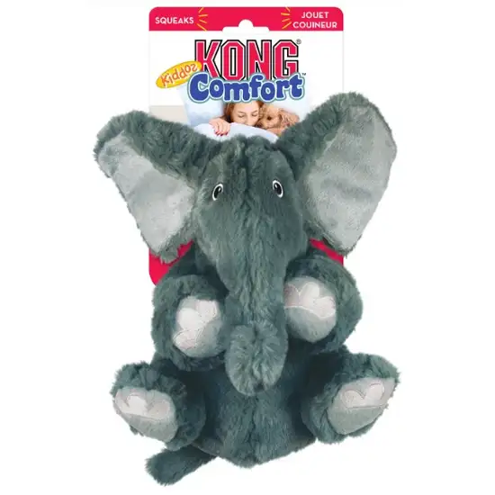 KONG Comfort Kiddos Jumbo Elephant Squeak Dog Toy X-Large Photo 3