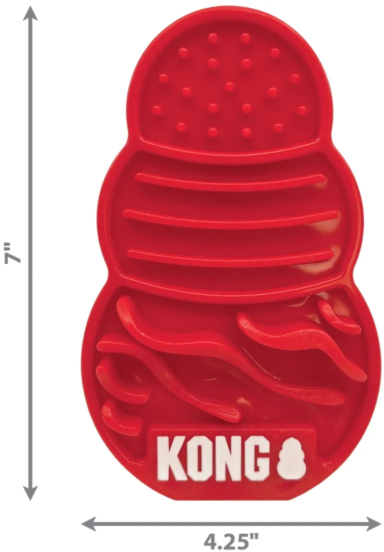 KONG Licks Dog Toy Treat Dispenser Sticks to Any Non-Porous Surface Photo 2