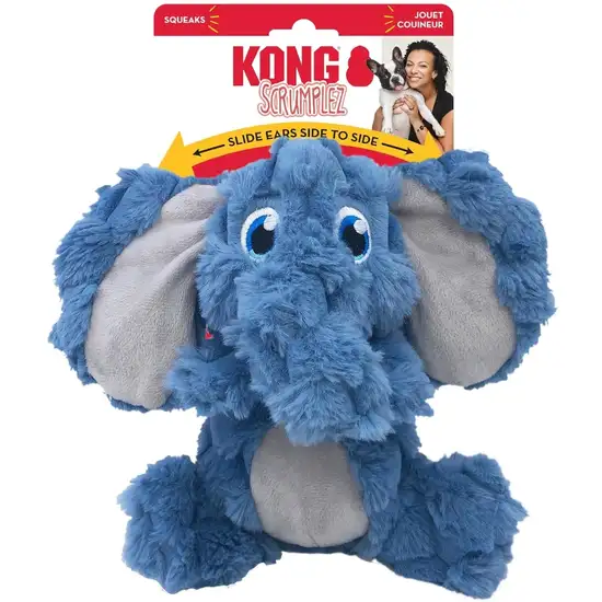 KONG Scrumplez Elephant Dog Toy Medium Photo 1