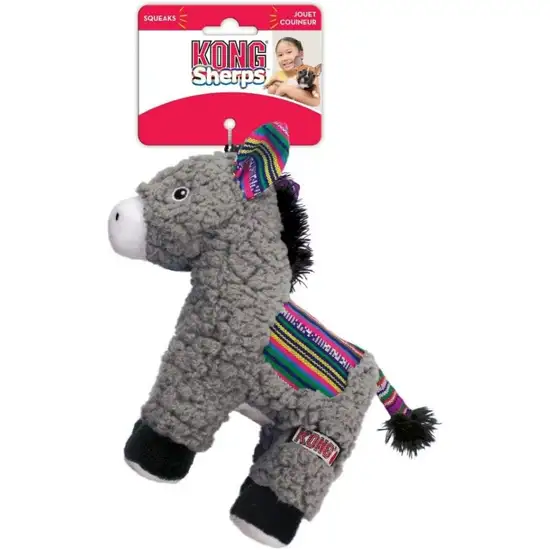 KONG Sherps Donkey Dog Toy Medium Photo 1