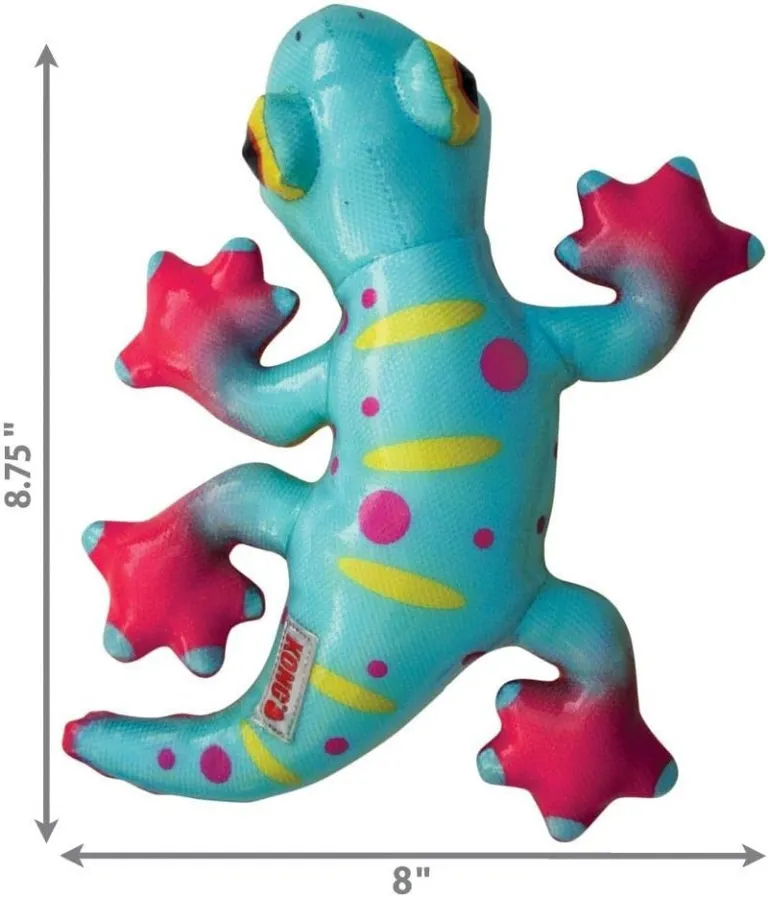 KONG Shieldz Tropics Gecko Dog Toy Medium Photo 4