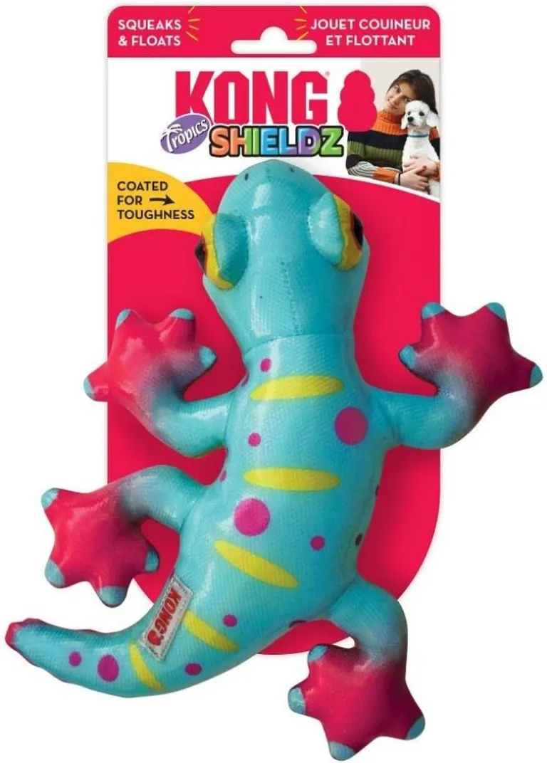 KONG Shieldz Tropics Gecko Dog Toy Medium Photo 3