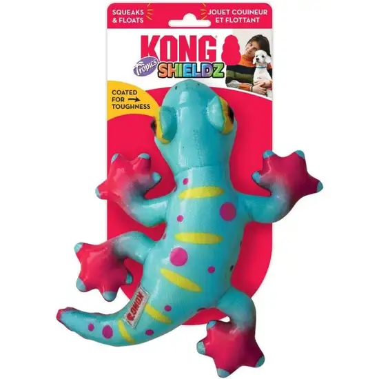 KONG Shieldz Tropics Gecko Dog Toy Medium Photo 3