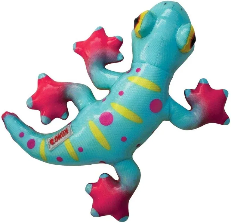 KONG Shieldz Tropics Gecko Dog Toy Medium Photo 1