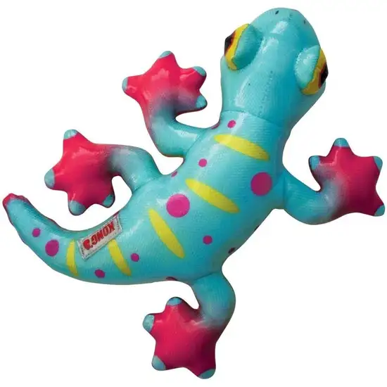 KONG Shieldz Tropics Gecko Dog Toy Medium Photo 1