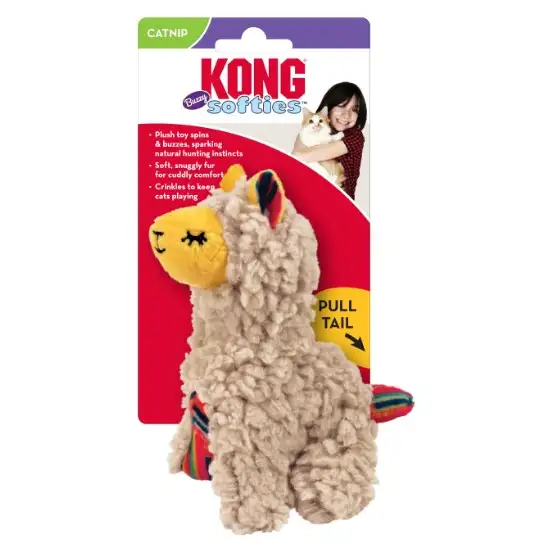 KONG Softies Buzzy Llama Catnip Toy Photo 1