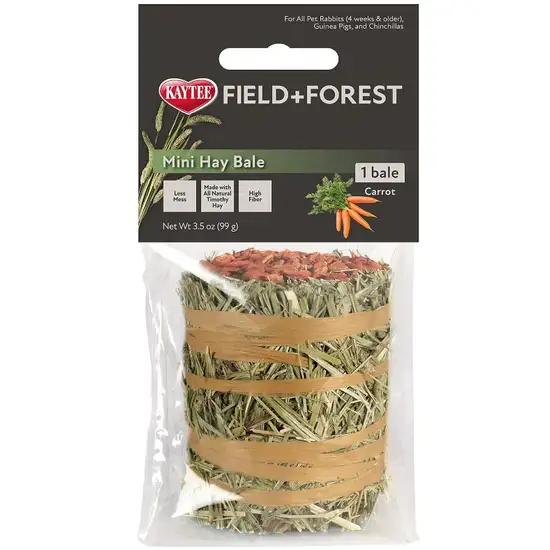 Kaytee Field and Forest Mini Hay Bale Carrot and Marigold Photo 1