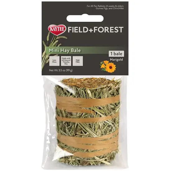 Kaytee Field and Forest Mini Hay Bale Marigold Photo 1