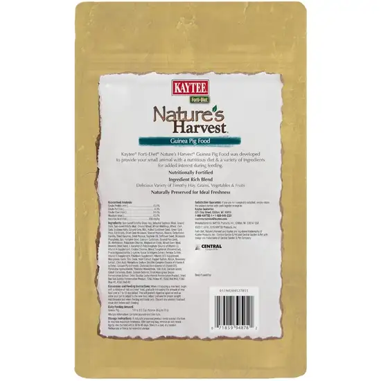 Kaytee Forti Diet Natures Harvest Guinea Pig Food Photo 2