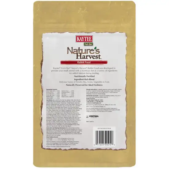 Kaytee Forti Diet Natures Harvest Rabbit Food Photo 2