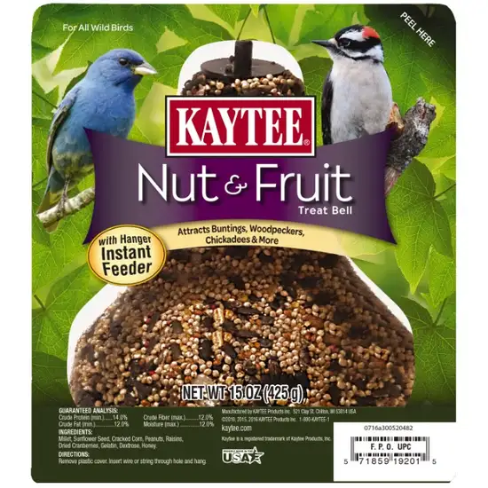 Kaytee Nut & Fruit Treat Bell Photo 1