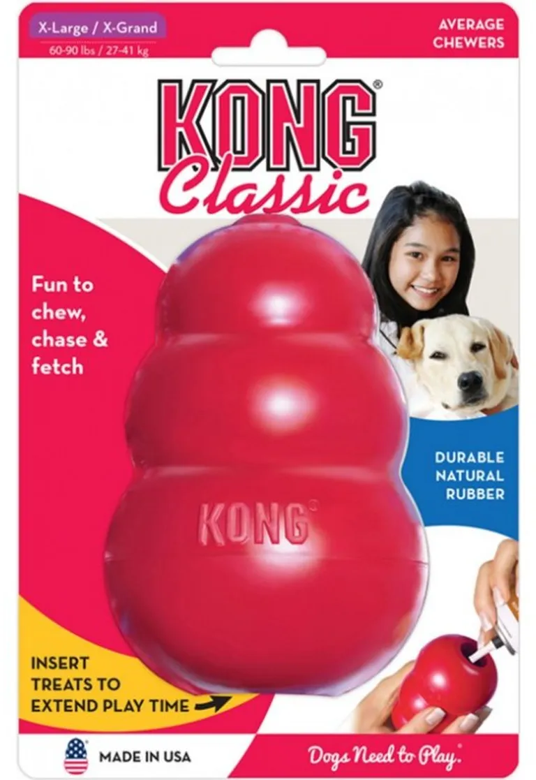 Kong Classic Dog Toy - Red Photo 1