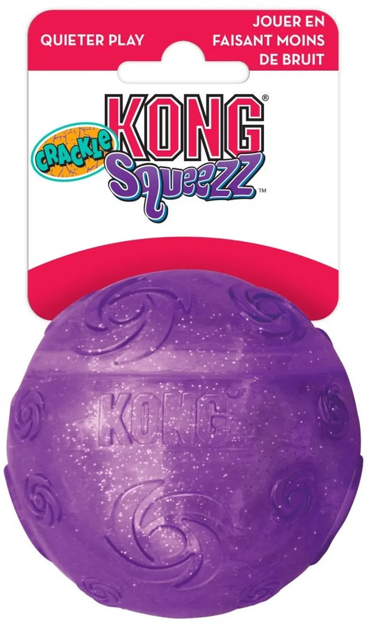 Kong Squeezz Crackle Ball Dog Toy Photo 1