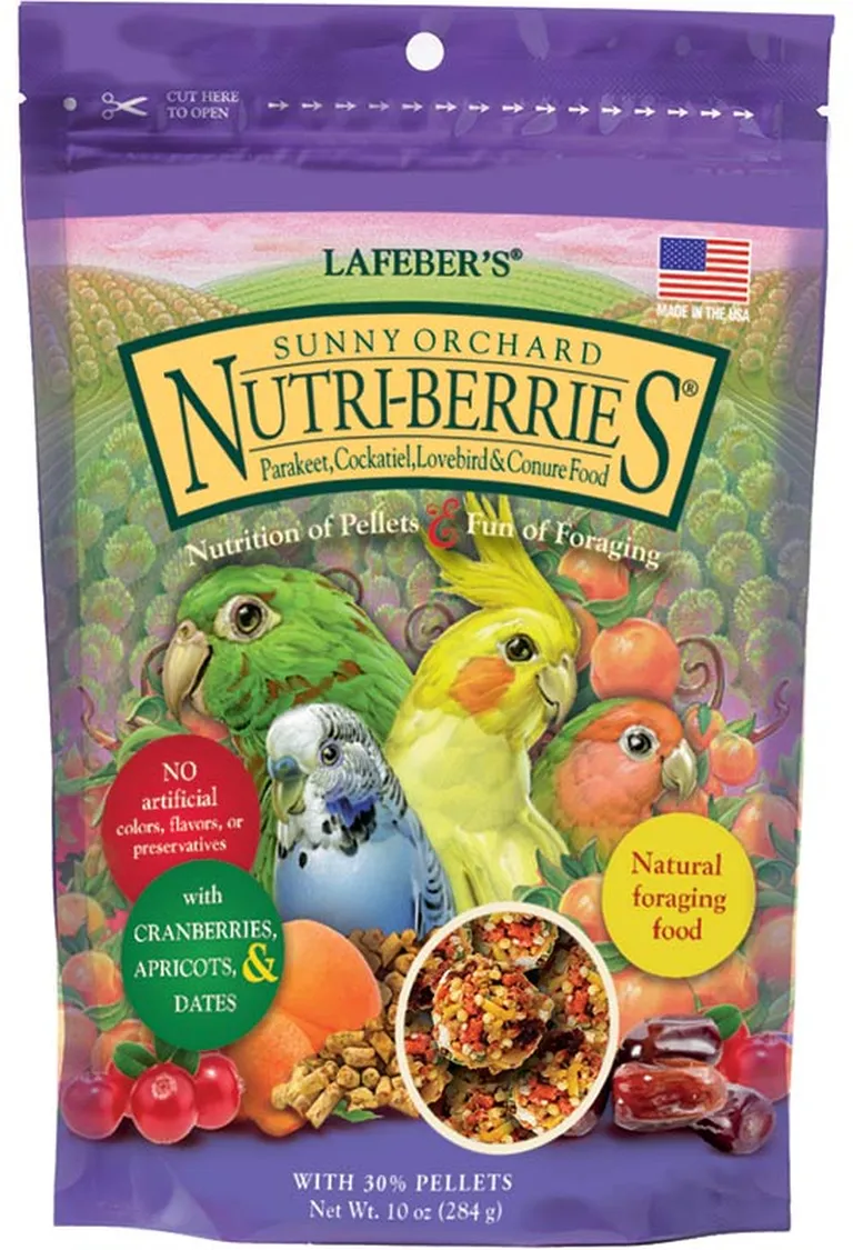 Lafeber Sunny Orchard Nutri-Berries Parakeet, Cockatiel & Conure Food Photo 1