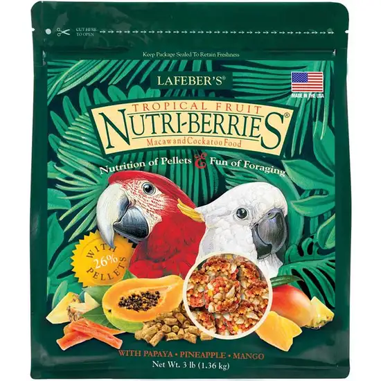 Lafeber Tropical Fruit Nutri-Berries Macaw & Cockatoo Food Photo 1