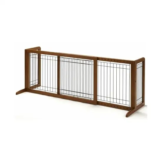 Large Bay Isle Freestanding Pet Gate - Tall Photo 1