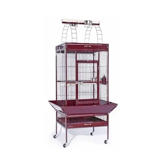 Large Select Wrought Iron Play Top Bird Cage - Pewter Photo 1