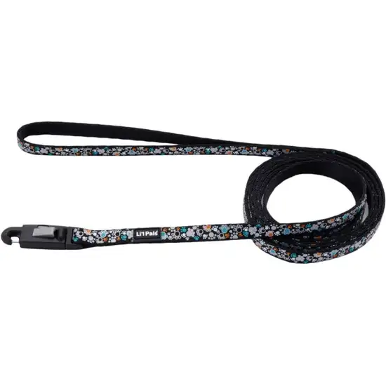 Li'L Pals Reflective Leash - Teal and Orange Paws Photo 1