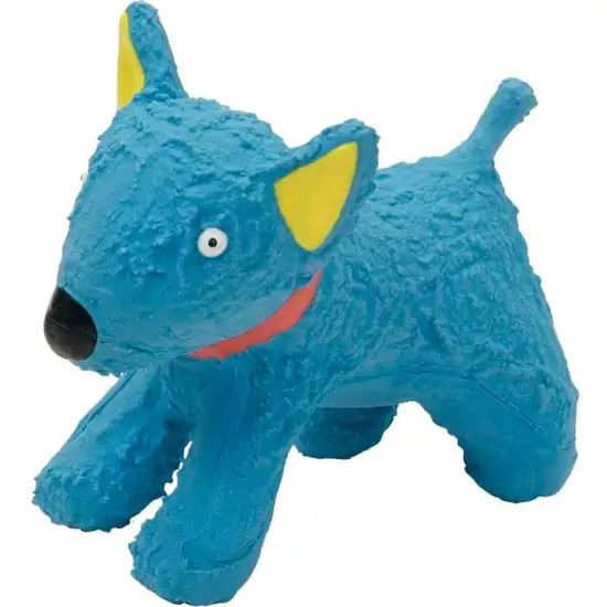 Li'l Pals Latex Blue Dog Toy Photo 1