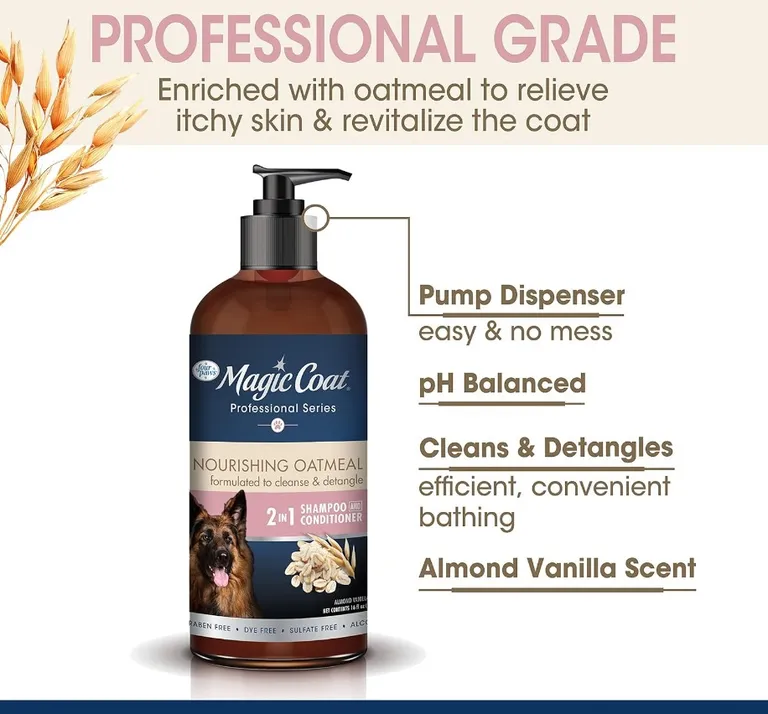 Magic Coat Professional Series Nourishing Oatmeal 2 In 1 Dog Shampoo and Conditioner Photo 3