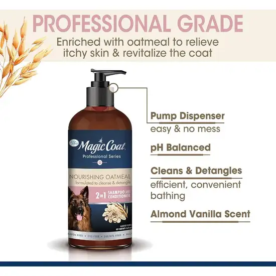 Magic Coat Professional Series Nourishing Oatmeal 2 In 1 Dog Shampoo and Conditioner Photo 3