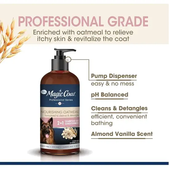 Magic Coat Professional Series Nourishing Oatmeal 2 In 1 Dog Shampoo and Conditioner Photo 3