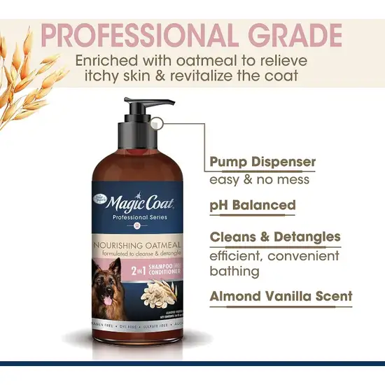 Magic Coat Professional Series Nourishing Oatmeal 2 In 1 Dog Shampoo and Conditioner Photo 5