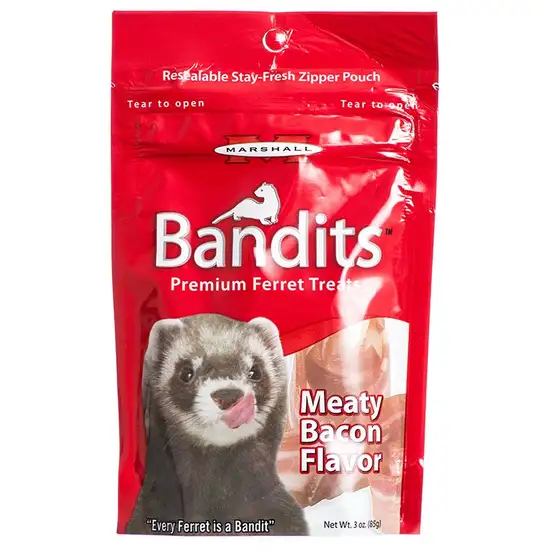 Marshall Bandits Premium Ferret Treats - Bacon Flavor Photo 1