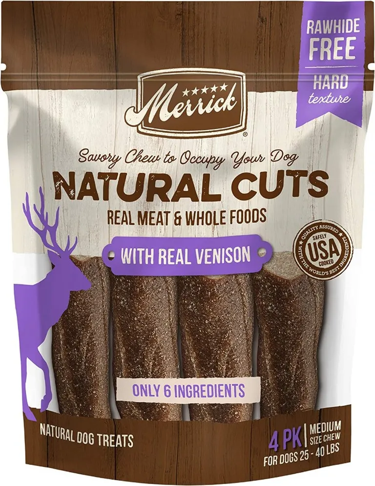 Merrick Natural Cut Venison Chew Treats Medium Photo 1