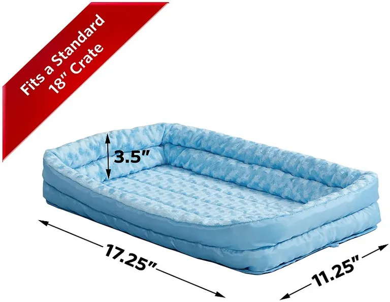 MidWest Double Bolster Pet Bed Blue Photo 3