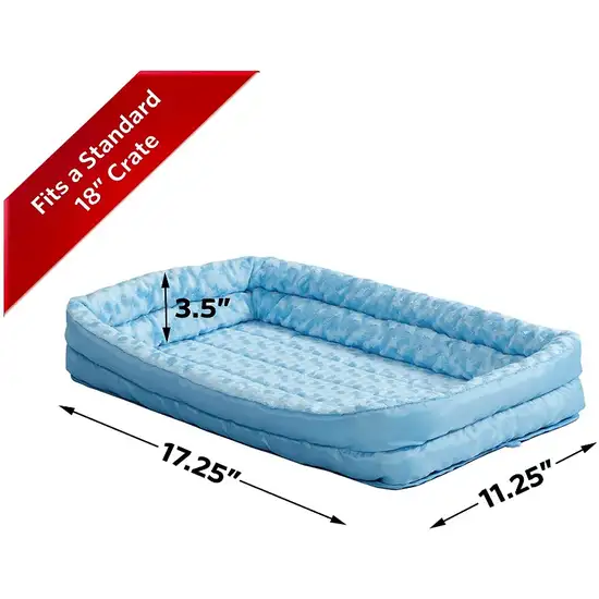 MidWest Double Bolster Pet Bed Blue Photo 3