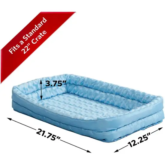 MidWest Double Bolster Pet Bed Blue Photo 3