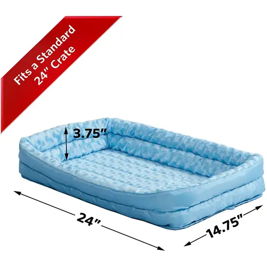 MidWest Double Bolster Pet Bed Blue Photo 3