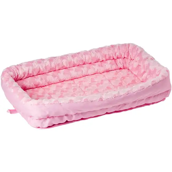 MidWest Double Bolster Pet Bed Pink Photo 1