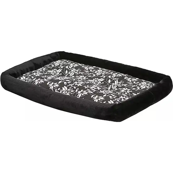 MidWest Quiet Time Bolster Bed Floral for Dogs Photo 1