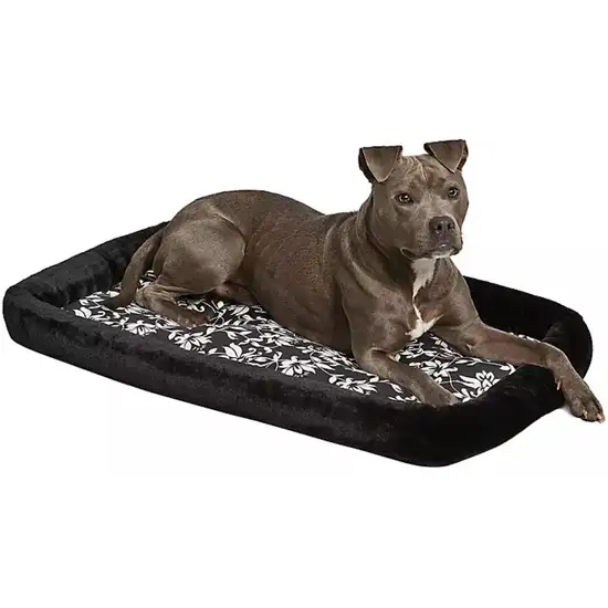 MidWest Quiet Time Bolster Bed Floral for Dogs Photo 2